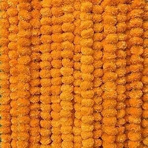 Artificial Marigold Orange Flower Garlands